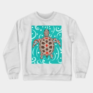 SEA Turtle Painting Crewneck Sweatshirt